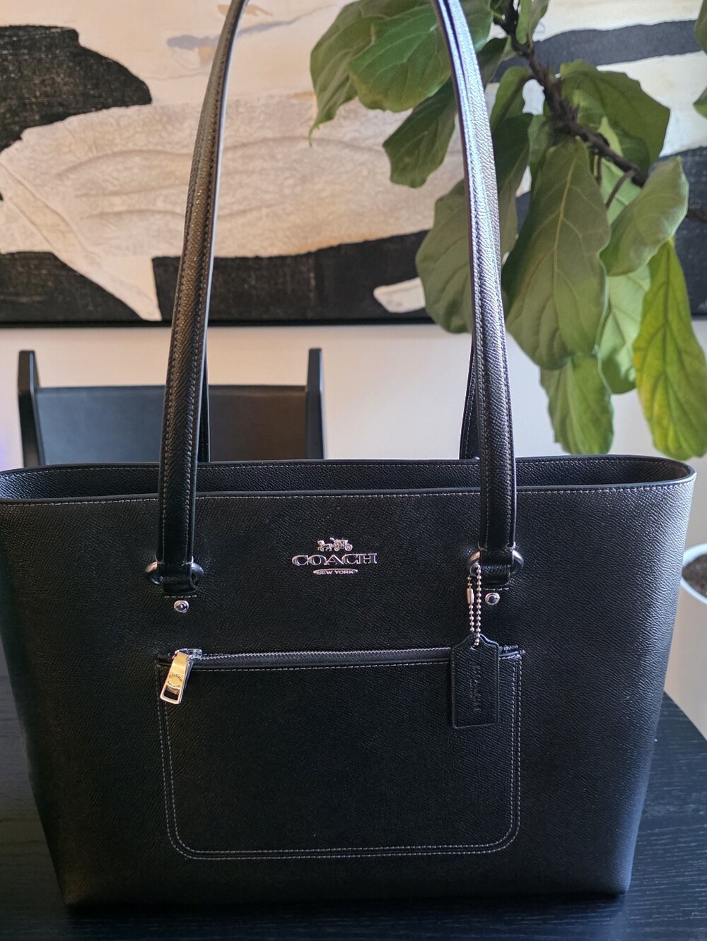 Coach Black Station Tote